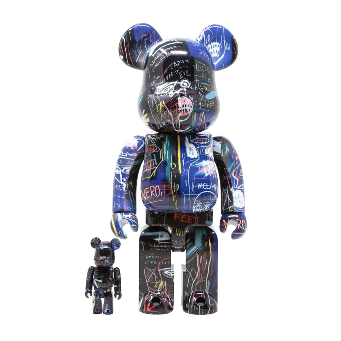 BE@RBRICK Jean-Michel Basquiat #7 100% & 400% - Toy Multicolore MDTBASQUIAT  MEDICOM TOY 