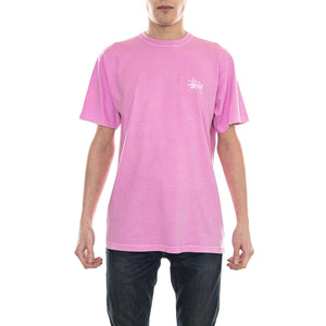 HELLSHIRE PIG. DYED TEE PINK 1904199-PINK  STUSSY 