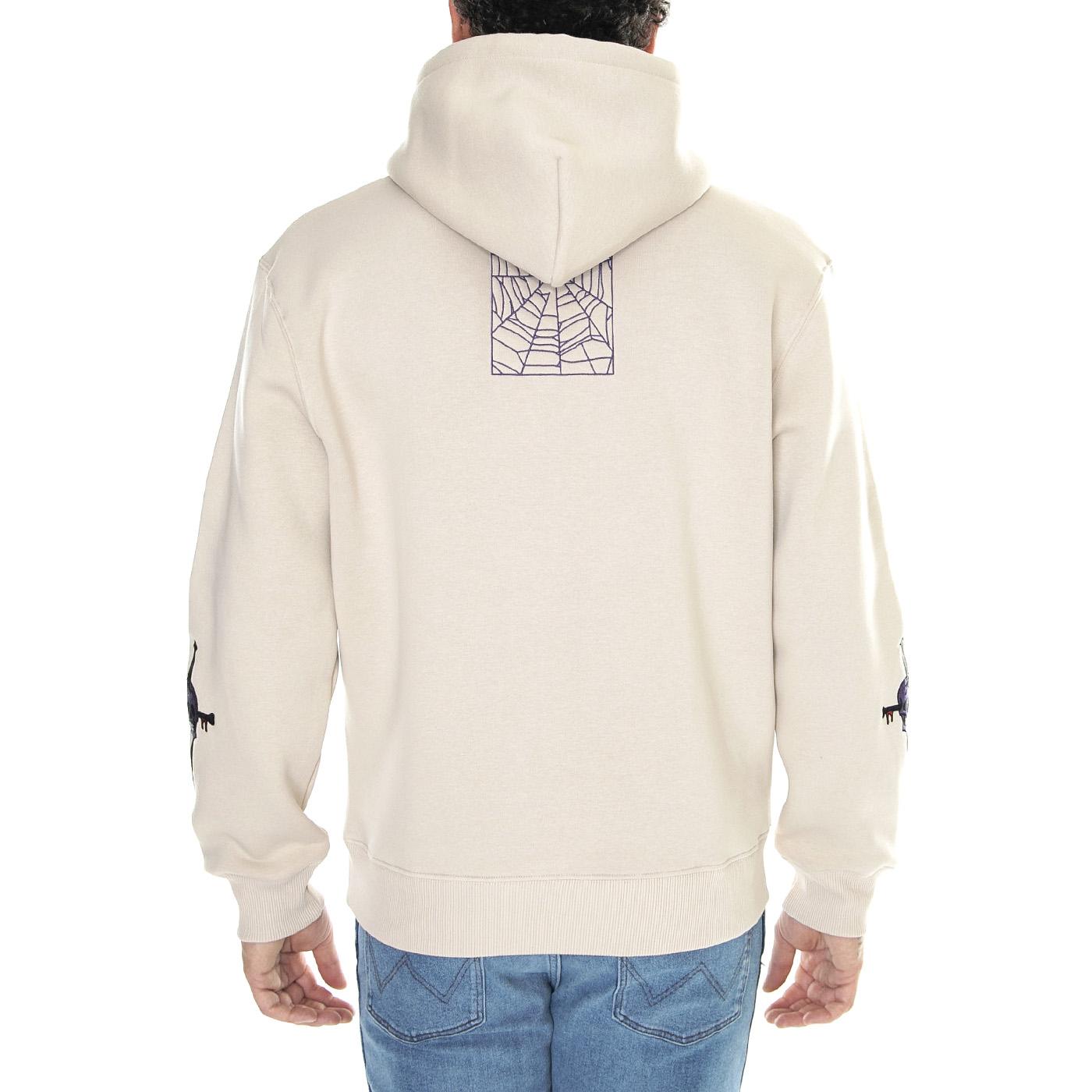 Blody Hoodie Cream - Felpa con Cappuccio Uomo Beige HDY0125CRE  DOOMSDAY 