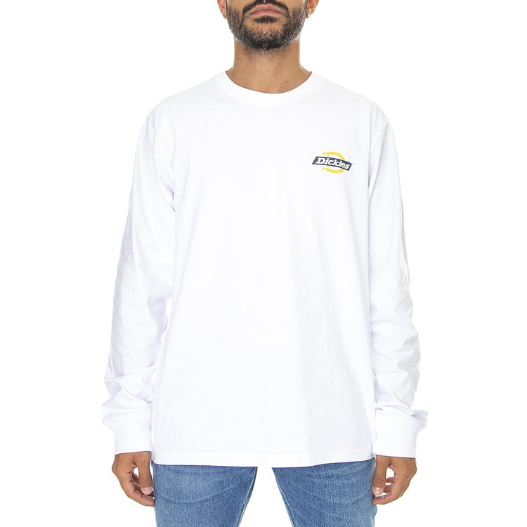 LS Ruston Tee White - Maglietta Girocollo Maniche Lunghe Uomo Bianca DK0A4XEHWHX1  DICKIES 