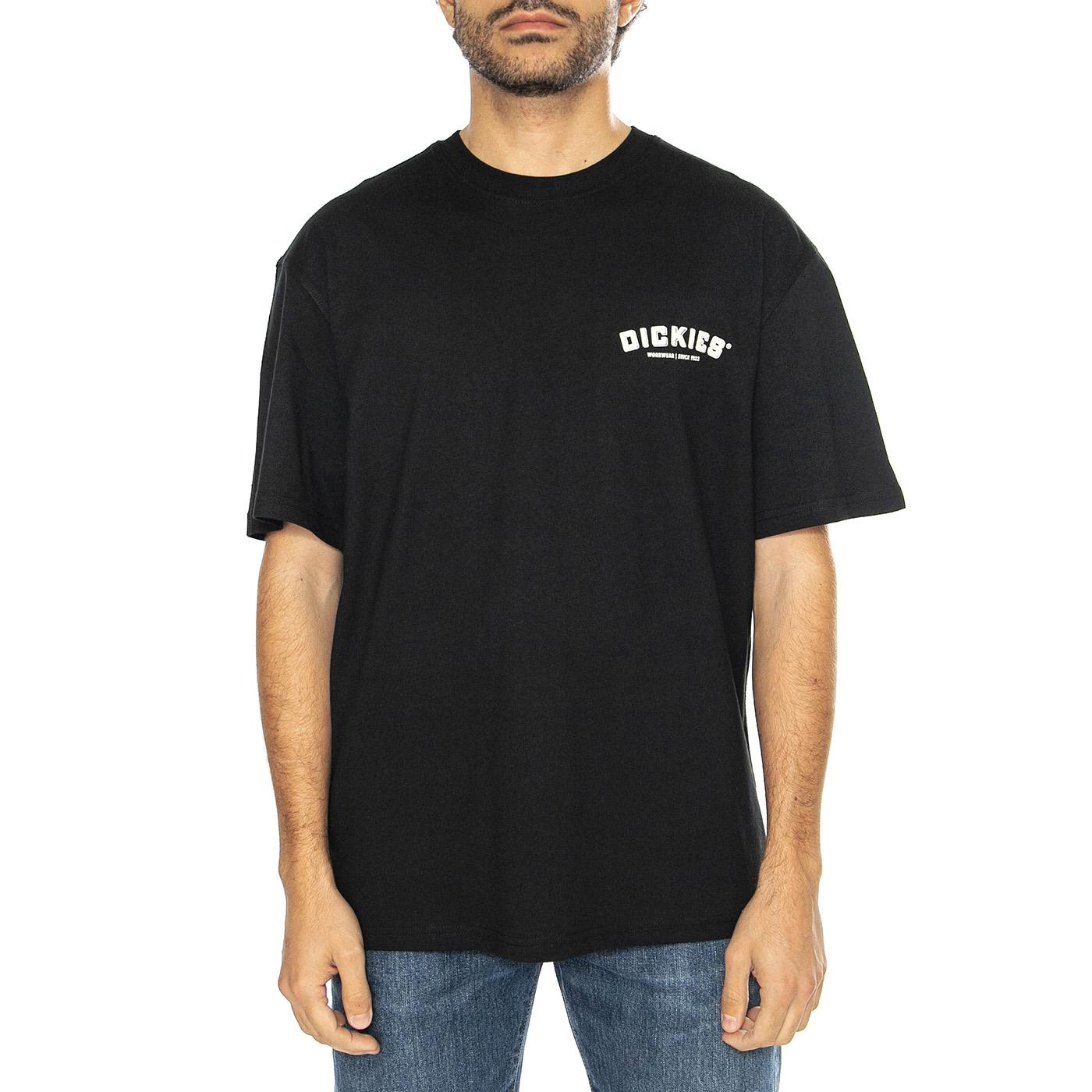 Dickies Builder Tee SS Black - Maglietta Girocollo Uomo Nera DK0A85SYBLK1  DICKIES 