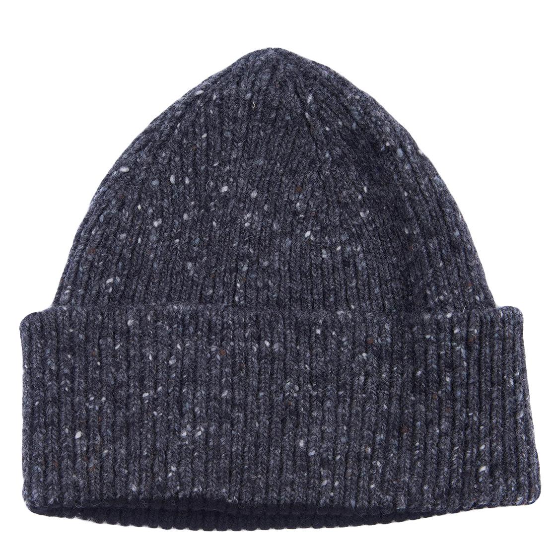Lowerfell Donegal Beanie Charcoal - Cappelino a Cuffia Grigio MHA0497-GY71-FW21-1  BARBOUR 