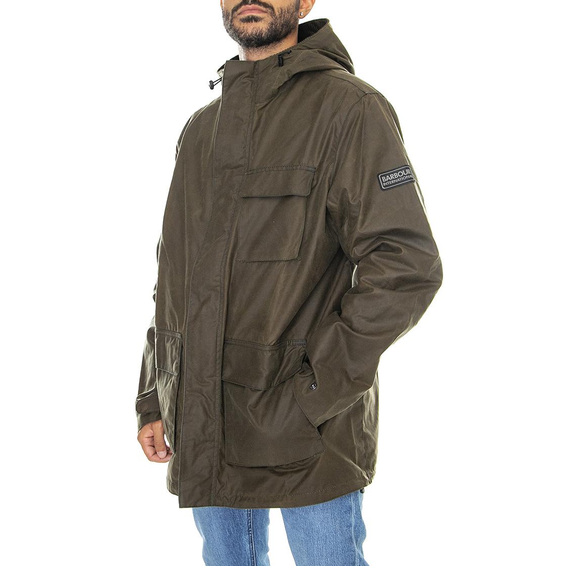 Granby Wax Beech - Giacca Invernale con Cappuccio Uomo Marrone 222MMWX2020-SN91  BARBOUR 