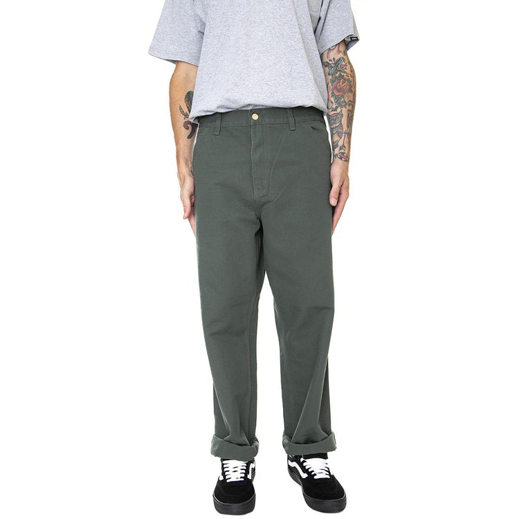 Single Knee Pant Boxwood Rinsed - Pantaloni Denim Jeans Uomo Blu I026463-0WH02  CARHARTT WIP 
