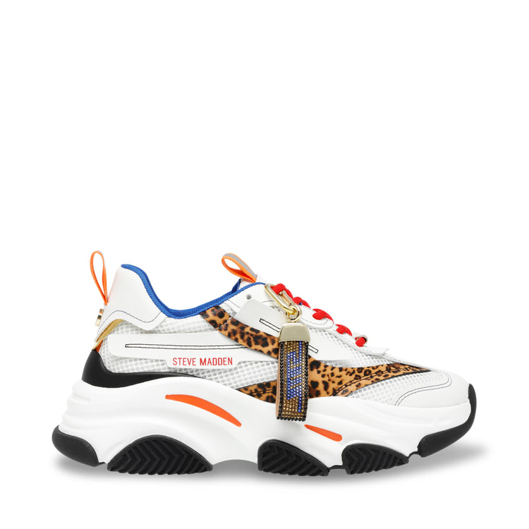 Possession Blk / Wht Leopard - Scarpe Stringate Profilo Basso Donna Nere / Bianche / Leopard SMPPOSSESSION-BLKLEO  STEVE MADDEN 