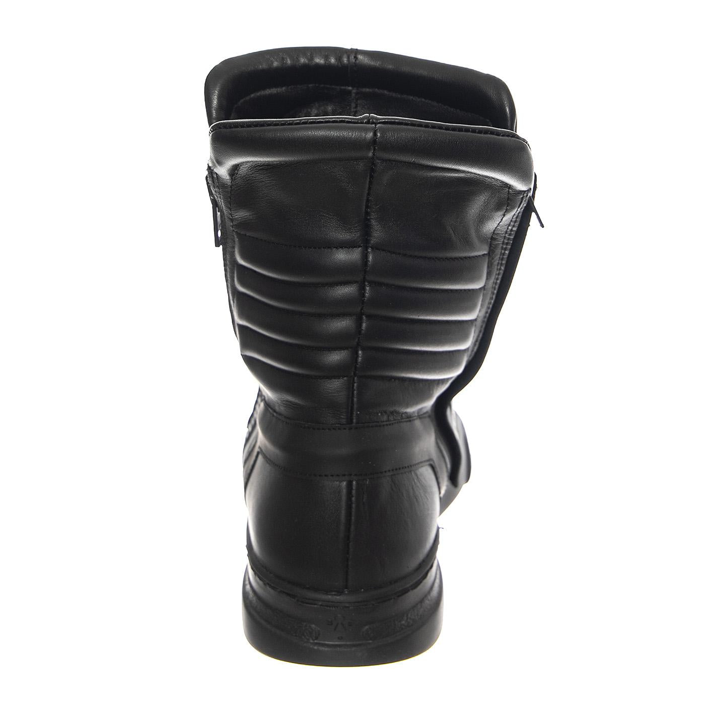 M' Moto Nappa Black / Black Sole - Stivali Uomo Neri BOMMOTO-NAPPA.BKB  BRUNO BORDESE 