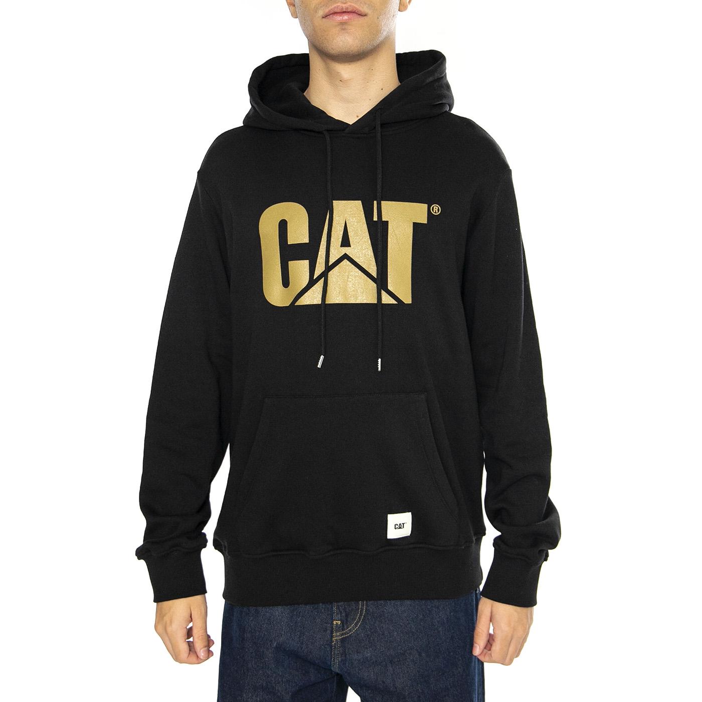 Logo Hoodie Black - Felpa con Cappuccio Uomo Nera 6050126-10158  CAT 