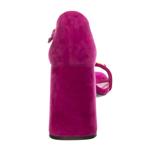 Pop-Star-B Fuchsia Gold Suede - Sandali Donna Viola JCSJCD-176-2-09-FUCG  JEFFREY CAMPBELL 