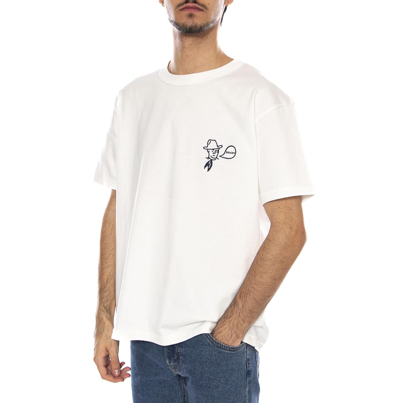 Rode Ben Tee Worn White - Maglietta Girocollo Uomo Bianca 112371671 . WRANGLER 