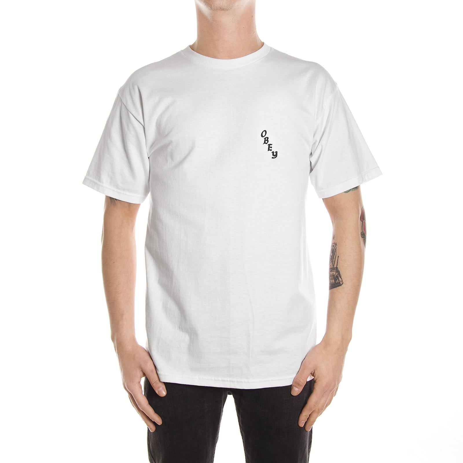 OBEY SPITTING VENOM RATTLER PREMIUM S/S TEE WHITE 165361366-WHT  OBEY 