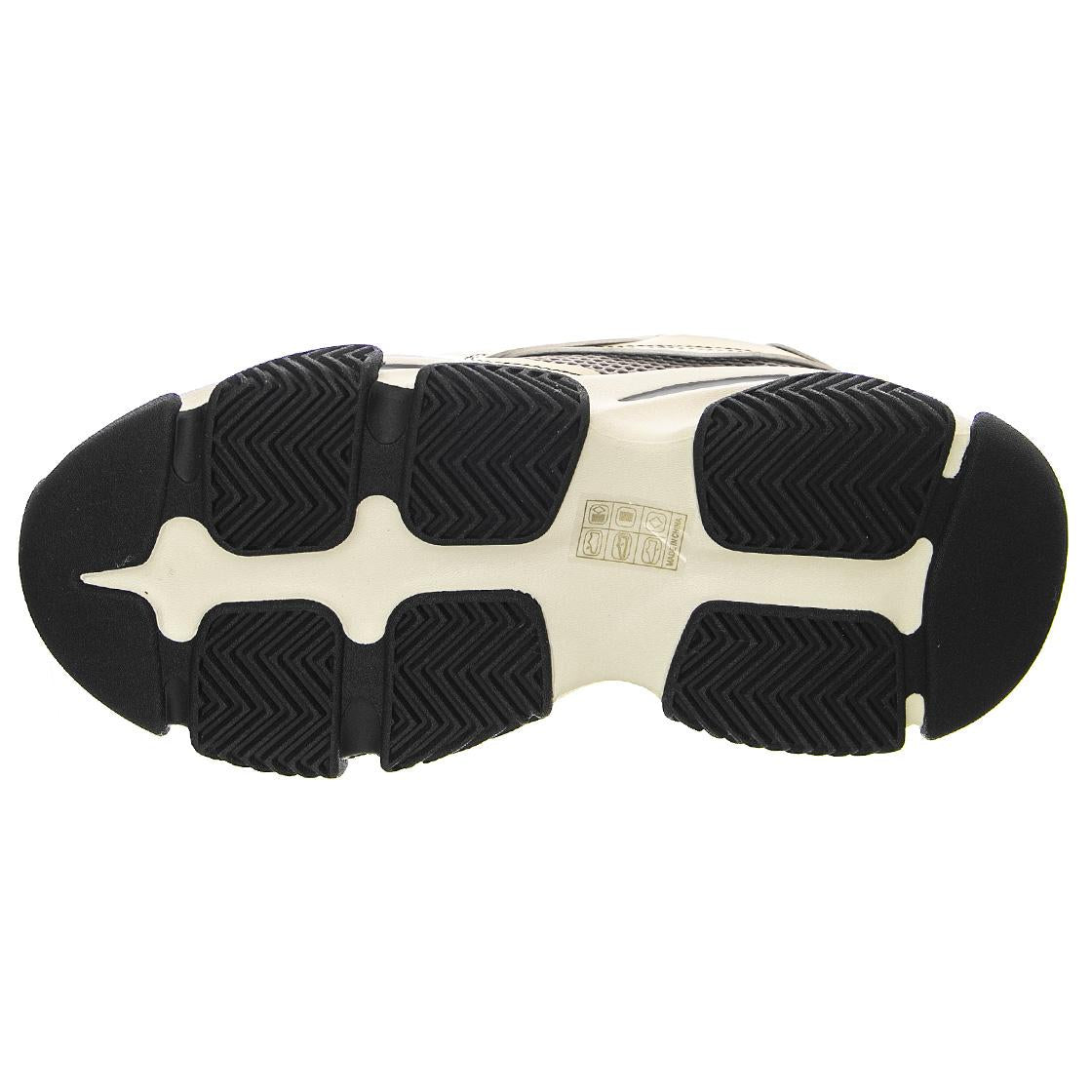 Possession Blk / Bone - Scarpe Stringate Profilo Basso Donna Bianche / Nere / Multicolore SMPPOSSESSION-BLK  STEVE MADDEN 