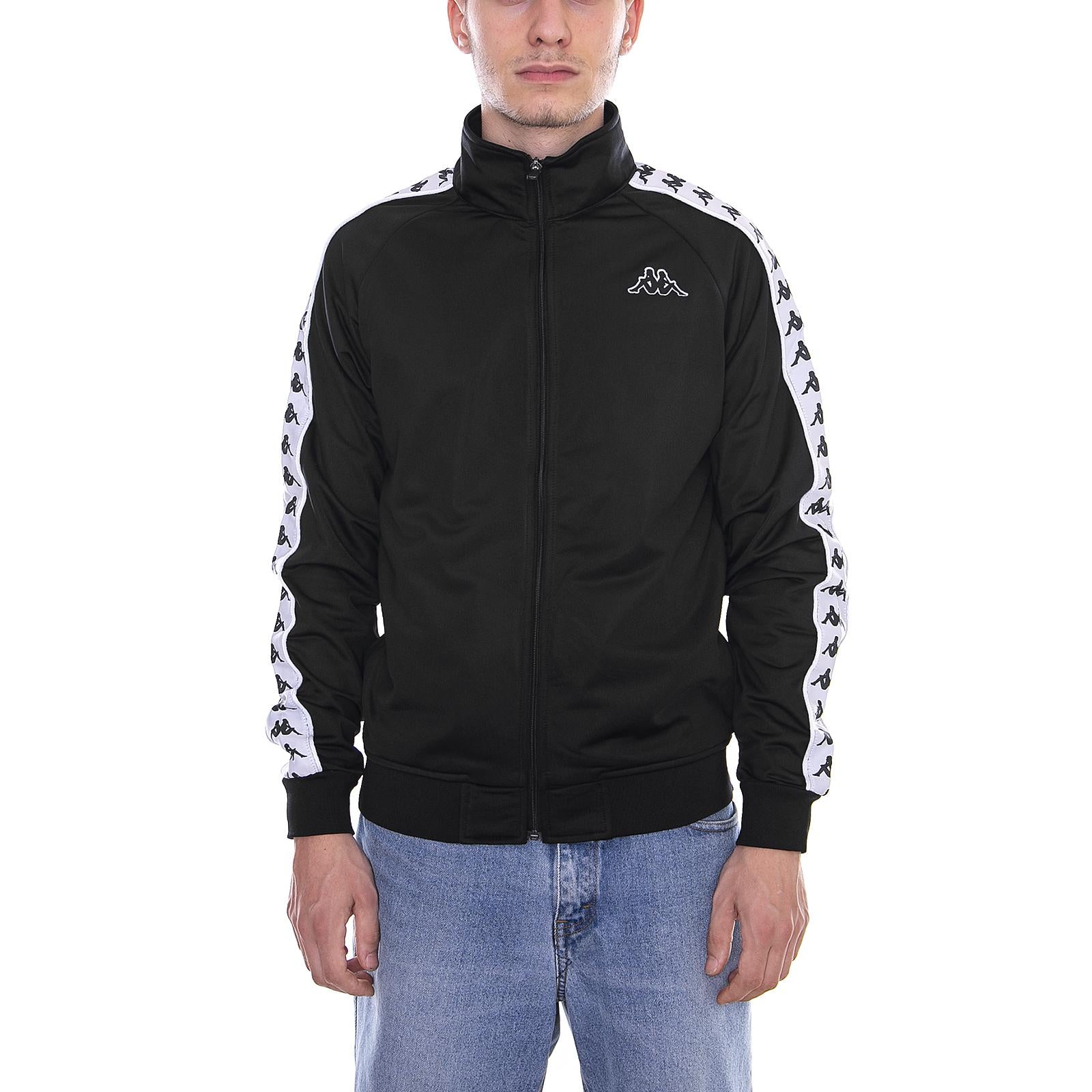 BANDA ANNISTON SLIM MAGLIA FELPATA Black-White 80987_4  KAPPA 