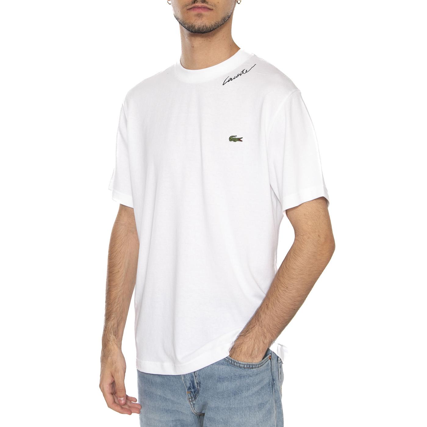 T-shirt 001 White - Maglietta Girocollo Uomo Bianca TH8273-001 . LACOSTE 