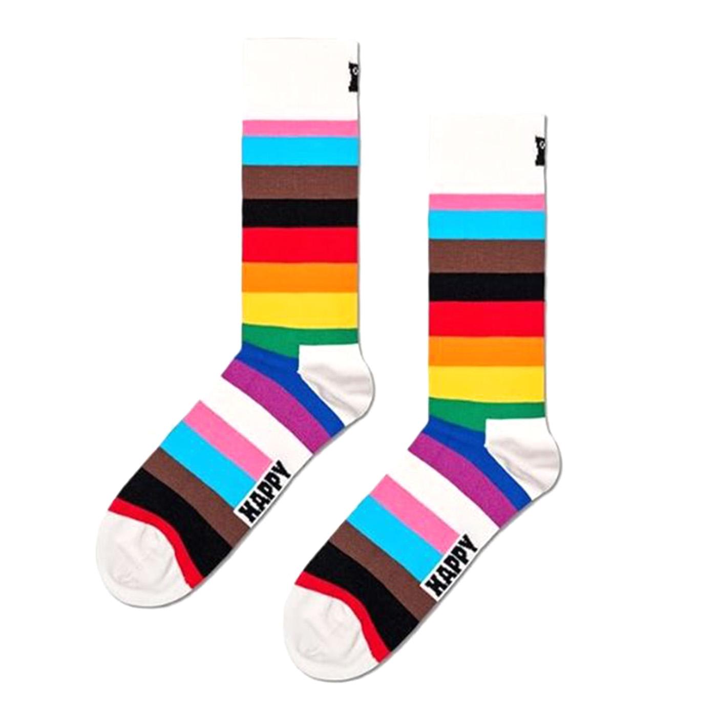 Pride Stripe Sock 0200 - Calzini Multicolore PRS01-0200  HAPPY SOCKS 