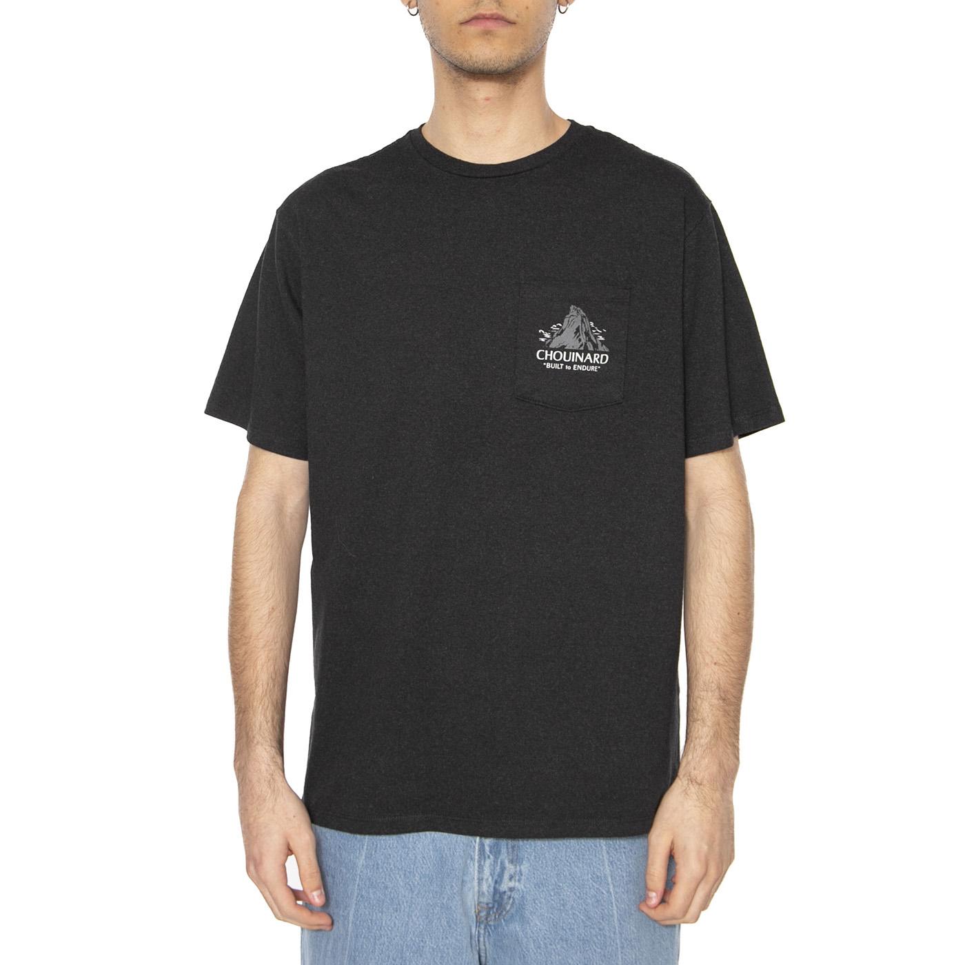 M's Chouinard Crest Pocket Responsibili-Tee INBK - Maglietta Girocollo Uomo Nera 37770-INBK  PATAGONIA 