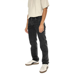 Autunno / Inverno - 501 Levi's Original Crash Courses Black - Pantaloni Denim Jeans Uomo Neri 00501-3371  LEVIS 
