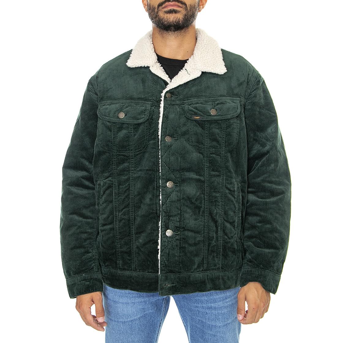 Sherpa Jacket Kelp-L87AQEIN - Giacca Invernale in Velluto Uomo Verde 112321556  LEE 