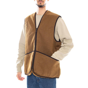 Pile Waistcoat Zip In Liner Brown - Giacca Smanicata Uomo Marrone MLI0004-BR31-FW23 . BARBOUR 