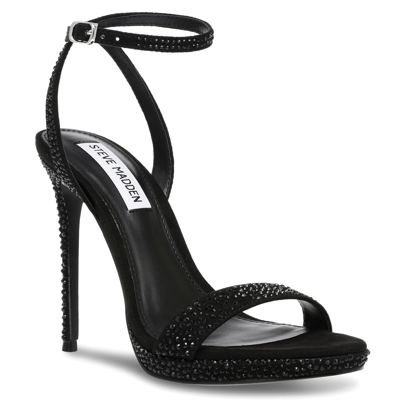 Wordly-R Black Crystal - Sandali Donna Neri SMSWORDLY-R-BLK  STEVE MADDEN 