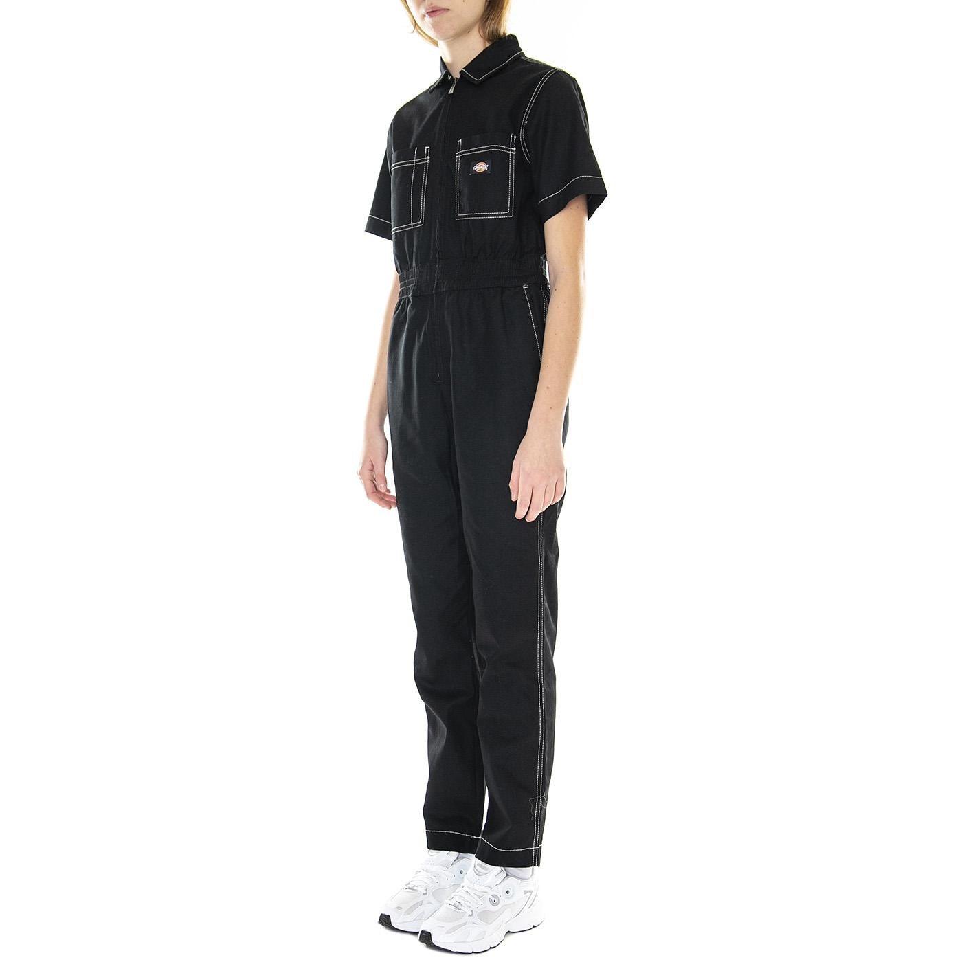 Florala Coverall Black - Tuta Donna Nera DK0A4XYBBLK1  DICKIES 