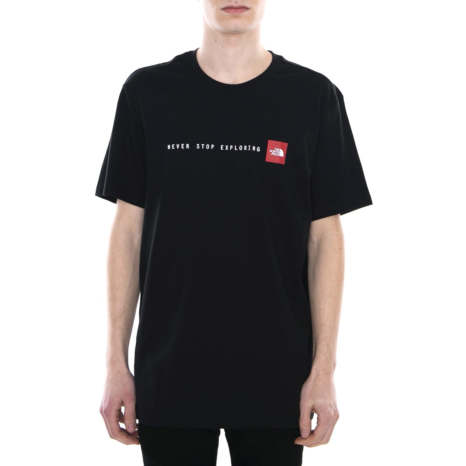 M S/S NSE Tee - Maglietta Girocollo Uomo Nera / Tnf Black T92TX4JK3  THE NORTH FACE 