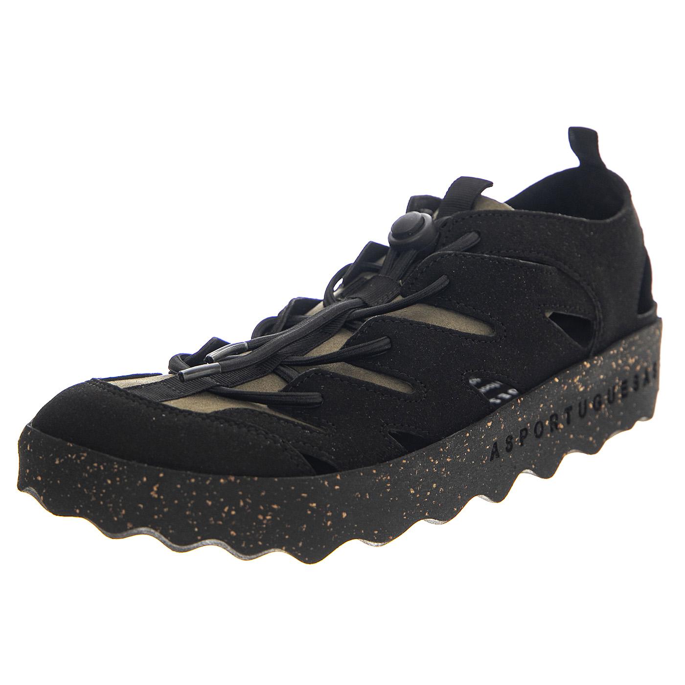 Cure 2 Black Eco Suede - Scarpe Donna Nere / Multi P018232000  ASPORTUGUESAS 