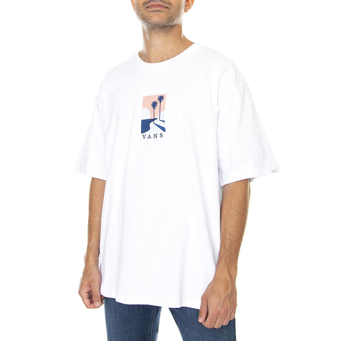 Staycay - Maglietta Girocollo Uomo Bianca VN0A7PL2WHT1  VANS 