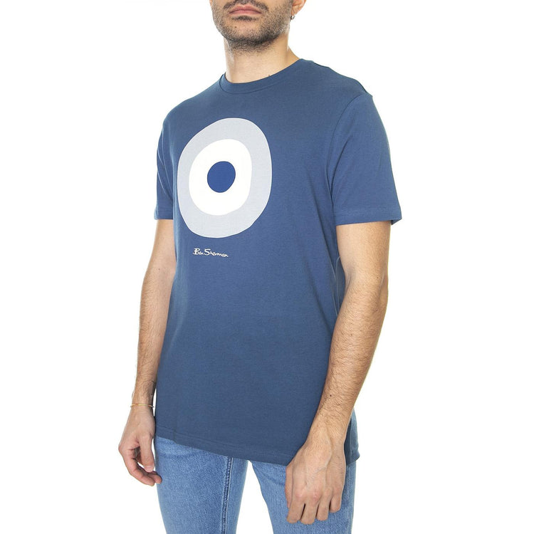 Target Tee Indigo - Maglietta Girocollo Uomo Blu 65093-180  BEN SHERMAN 