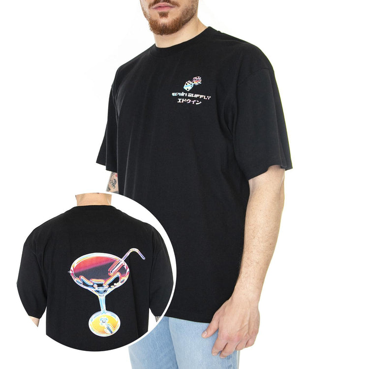 Altered Holidays Ts Black - Maglietta Girocollo Uomo Nera I031901.89.67.  EDWIN 