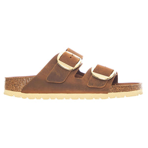 Arizona Big Buckle Oiled Leather - Sandali Donna Marroni 1011073 CGC BIRKENSTOCK 