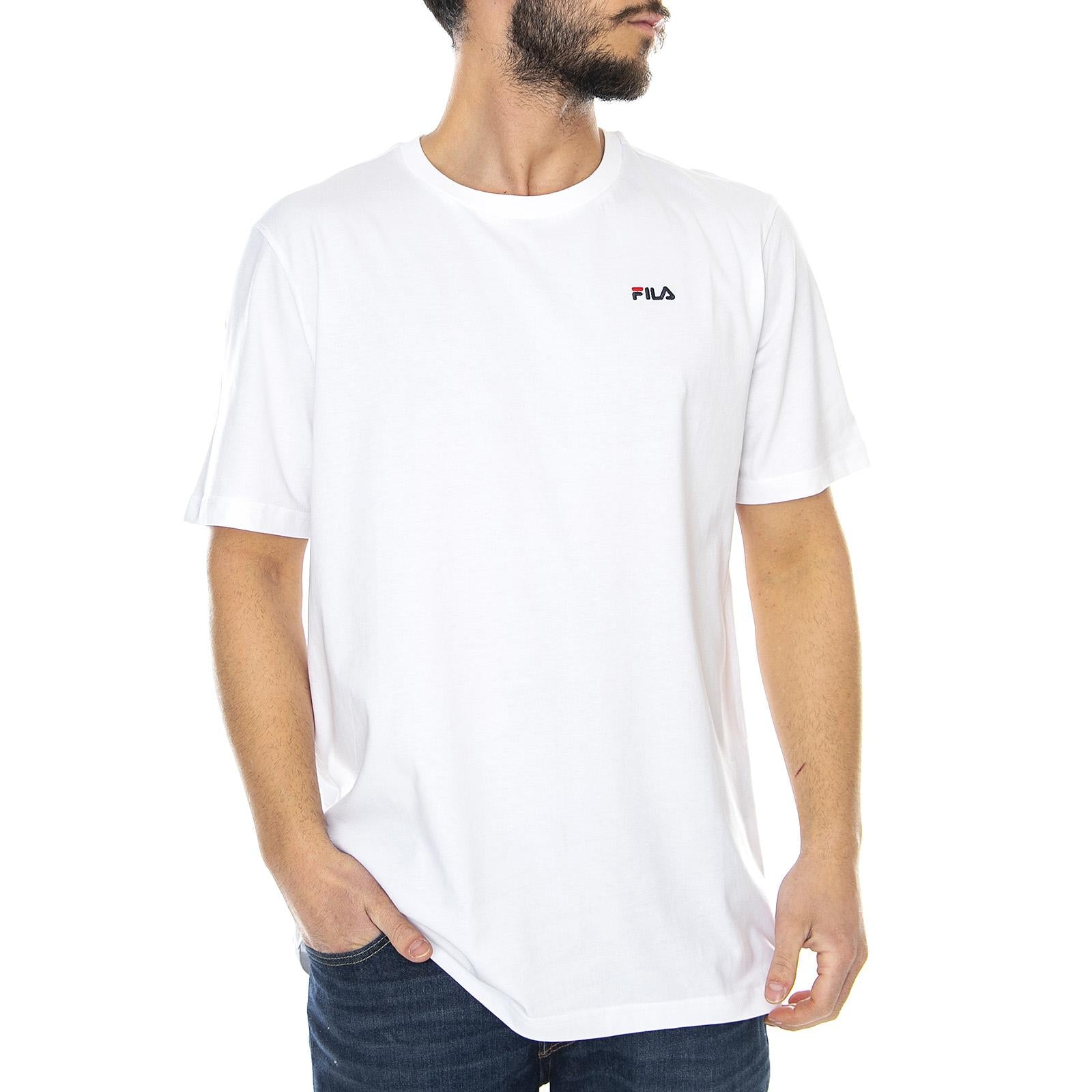 Unwind 2.0 Reg Tee - Bright White - Maglietta Girocollo Uomo Bianca 682201-M67  FILA 
