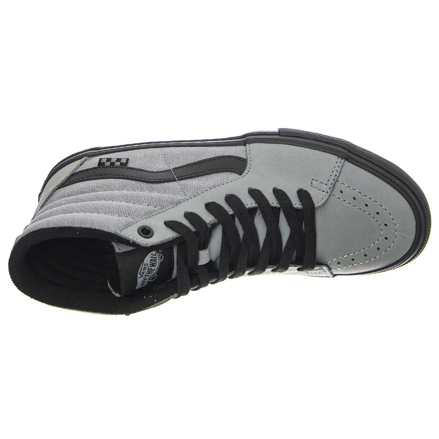 MN Skate SK8-Hi Nubuck Washed Blue / Black - Scarpe Stringate Profilo Alto Uomo Grigie VN0A5FCCG0E1  VANS 