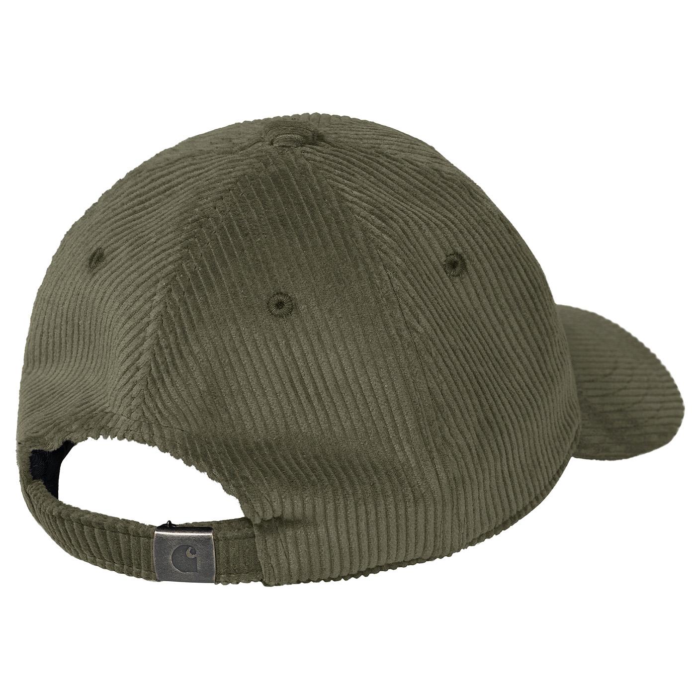 Harlem Cap Plant - Cappellino con Visiera in Velluto Verde I026890.1NQXX  CARHARTT WIP 