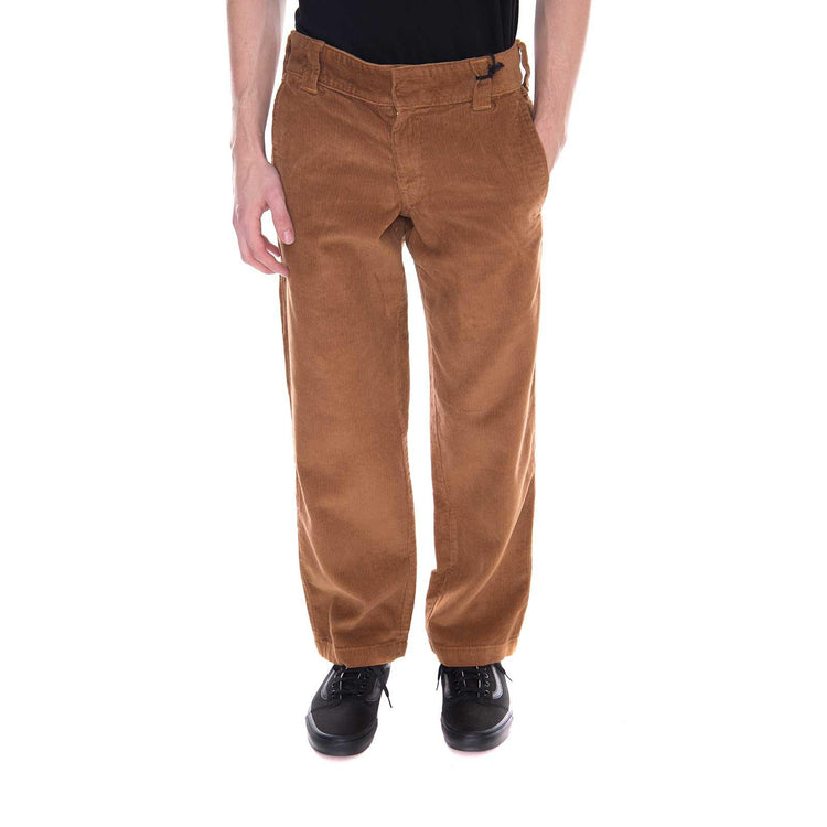 Cord Trousers Duck Brown - Pantaloni Uomo Velluto a Coste Marroni 01 210147-BD . DICKIES 