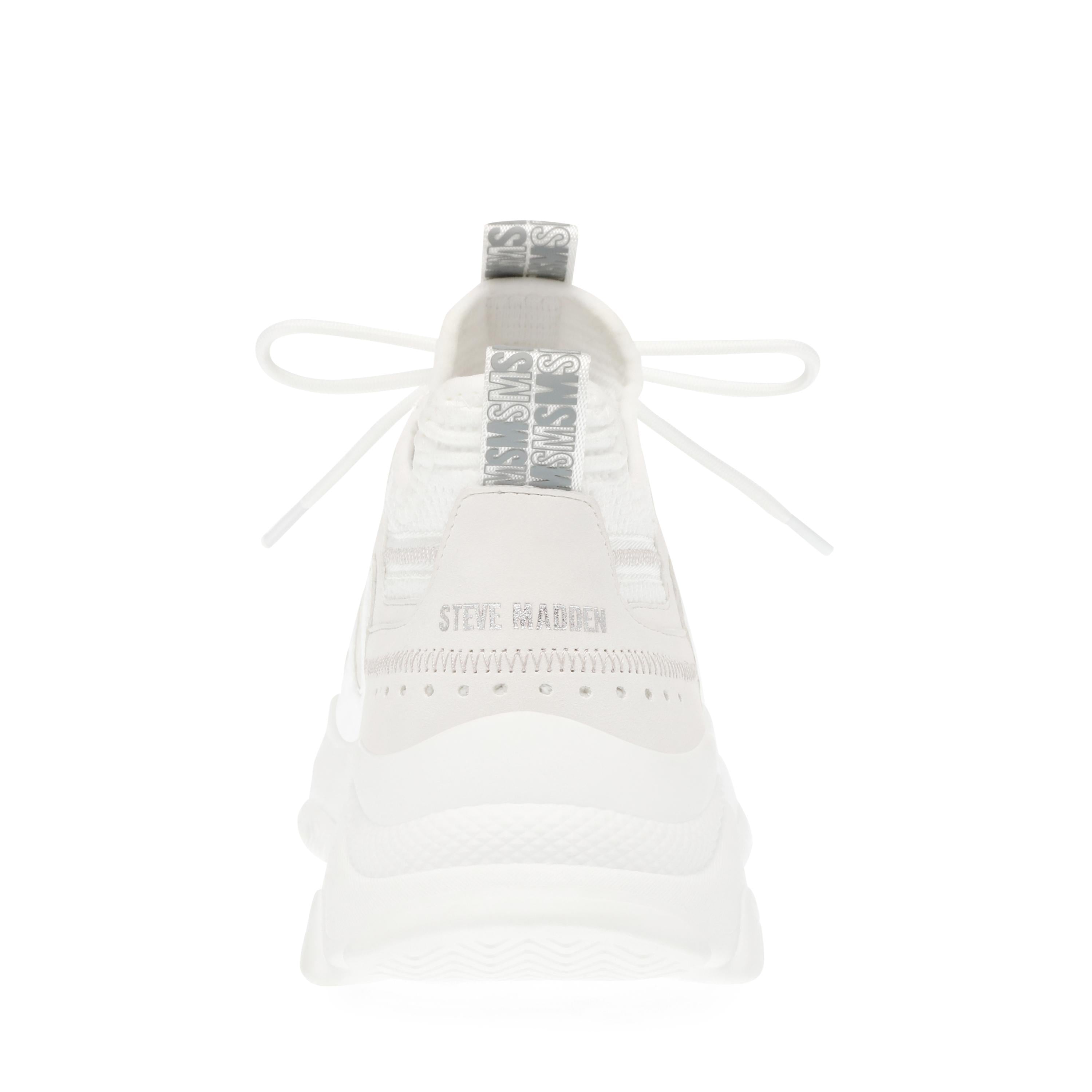 Match Box White / White - Scarpe Stringate Profilo Basso Donna Bianche SMPMATCHBOX-11E  STEVE MADDEN 