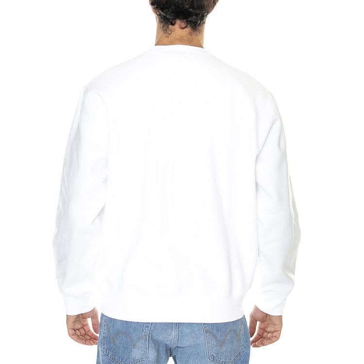 Lucky Painter Sweat White / Bonsaï - Felpa Girocollo Uomo Bianca I031015-19ZXX  CARHARTT WIP 