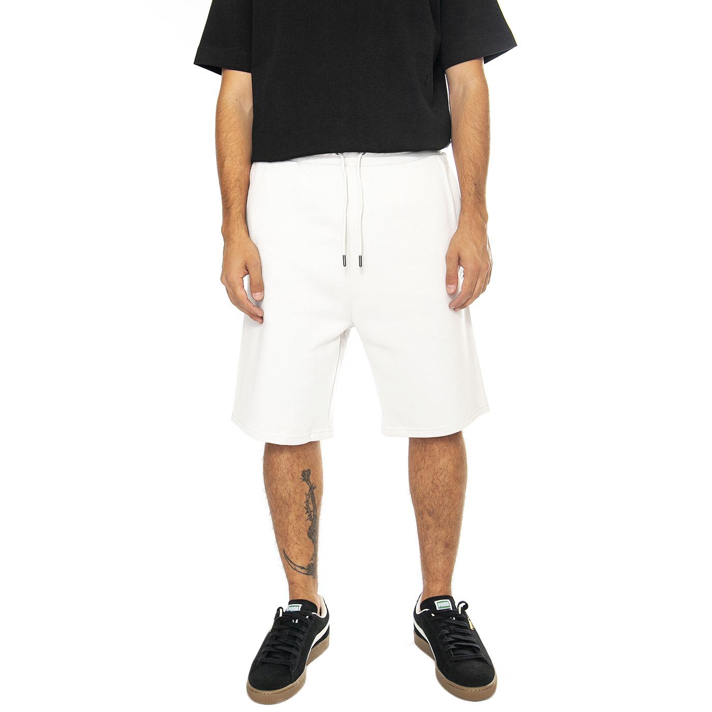 Hudson Script Sweat Short Nimbus Cloud - Bermuda in Felpa Uomo Grigi PFD0361-F57  PENFIELD 