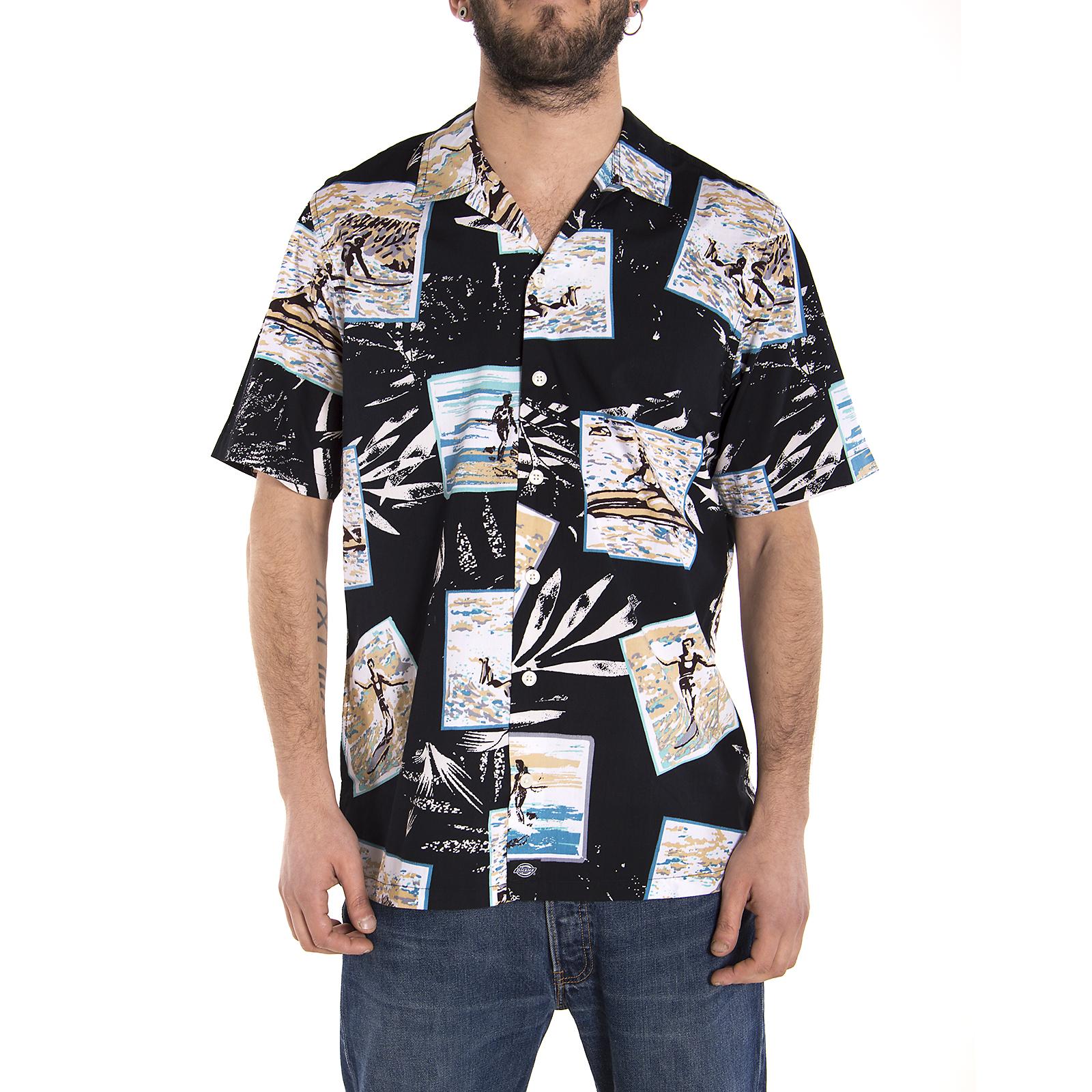 Tillar S/S Shirt - Black - Camicia Maniche Corte Uomo Nera 05-200254-BK . DICKIES 