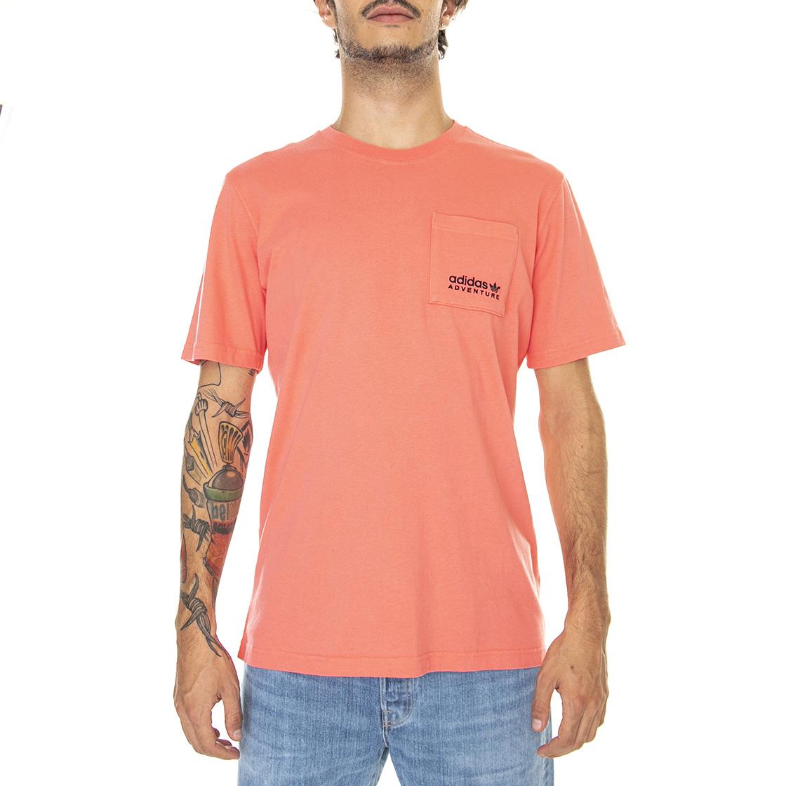 Adidas Adventure C-Butterfly Pocket - Maglietta Girocollo Uomo Rosa HF4796  ADIDAS 