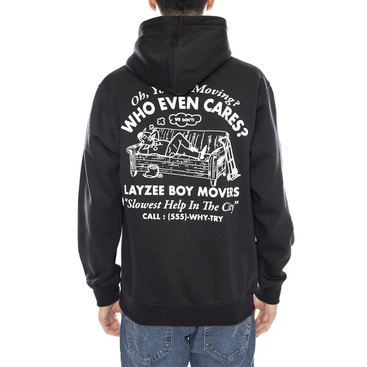 Moving Co Pullover Vans Black -- Felpa con Cappuccio Uomo Nera VN000PAB BLK1 VANS 