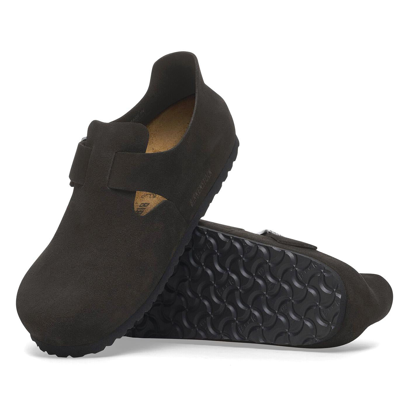 London black, Suede Leather - Sandali Uomo Neri 1028078  BIRKENSTOCK 
