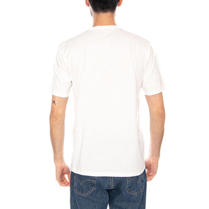 EMBROIDERY TEE WORN WHITE - Maglietta Girocollo Uomo Bianca 112377987 WHT WRANGLER 