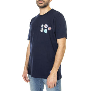 Mod Badge Print Tee Marine - Maglietta Girocollo Uomo Blu 67152-035  BEN SHERMAN 