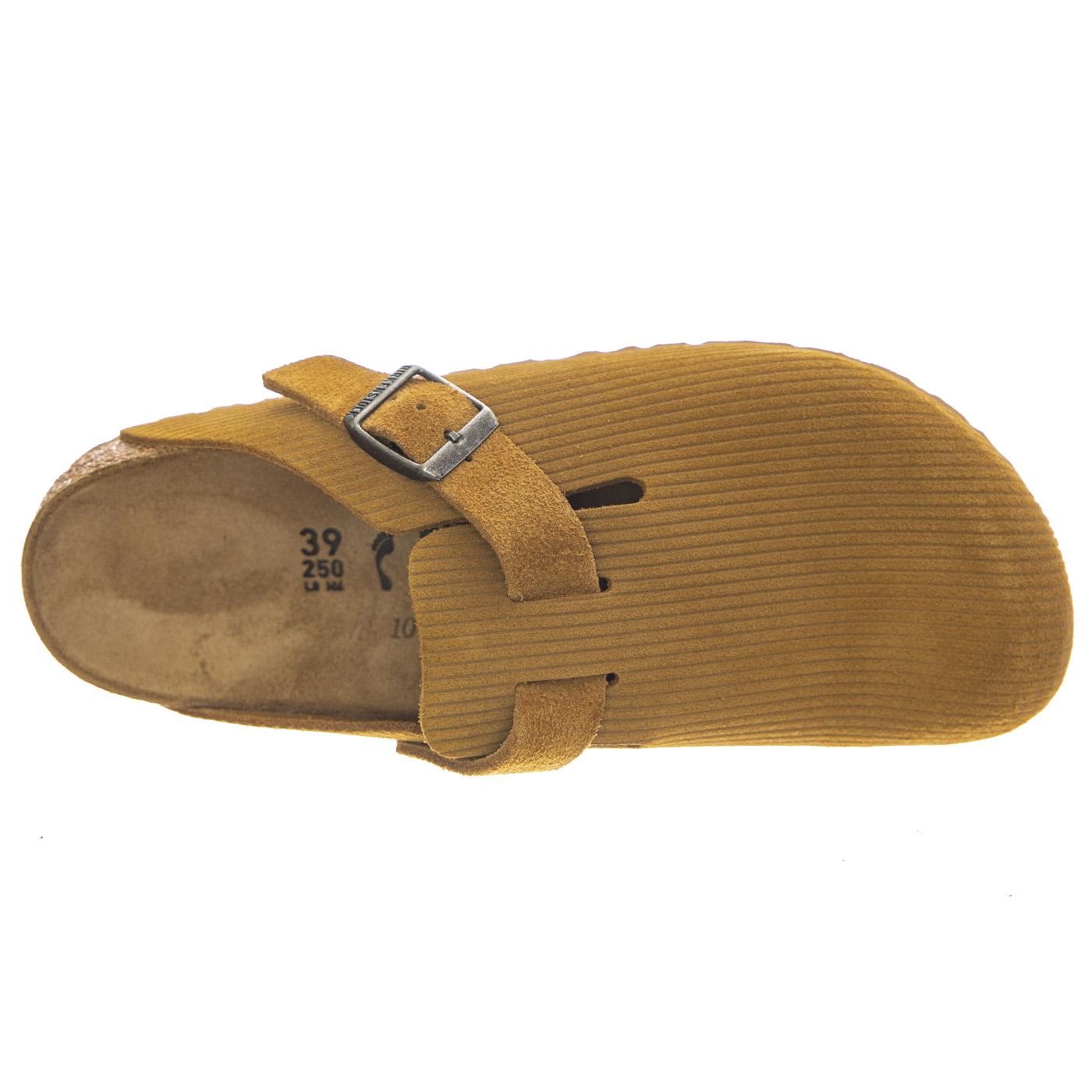 Boston Corduroy Cork Brown, Suede Leather - Sandali Donna Marroni 1025668  BIRKENSTOCK 