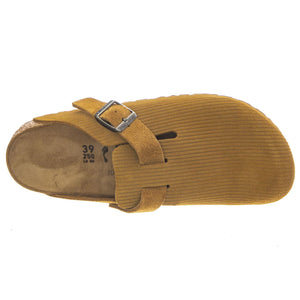 Boston Corduroy Cork Brown, Suede Leather - Sandali Donna Marroni 1025668  BIRKENSTOCK 
