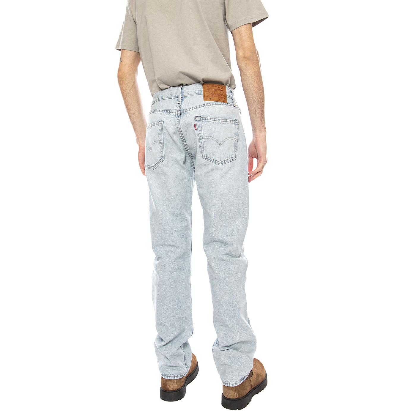 501® Levi's® Original Brightside - Denim Jeans Uomo Blu 00501-3741 Light Indigo LEVIS 