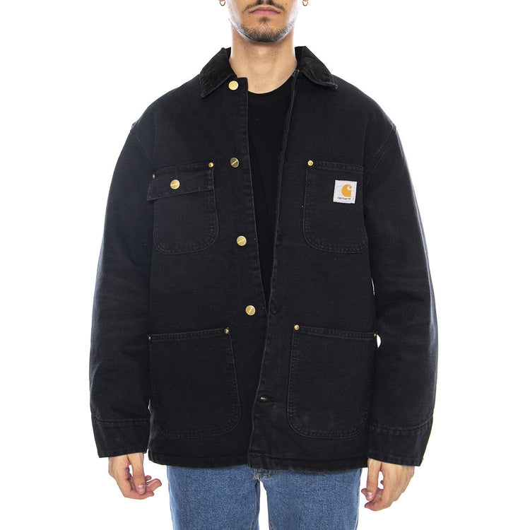 OD Detroit Chore Coat Black / Black - Giacca Uomo Nera I035613.00E4O . CARHARTT WIP 
