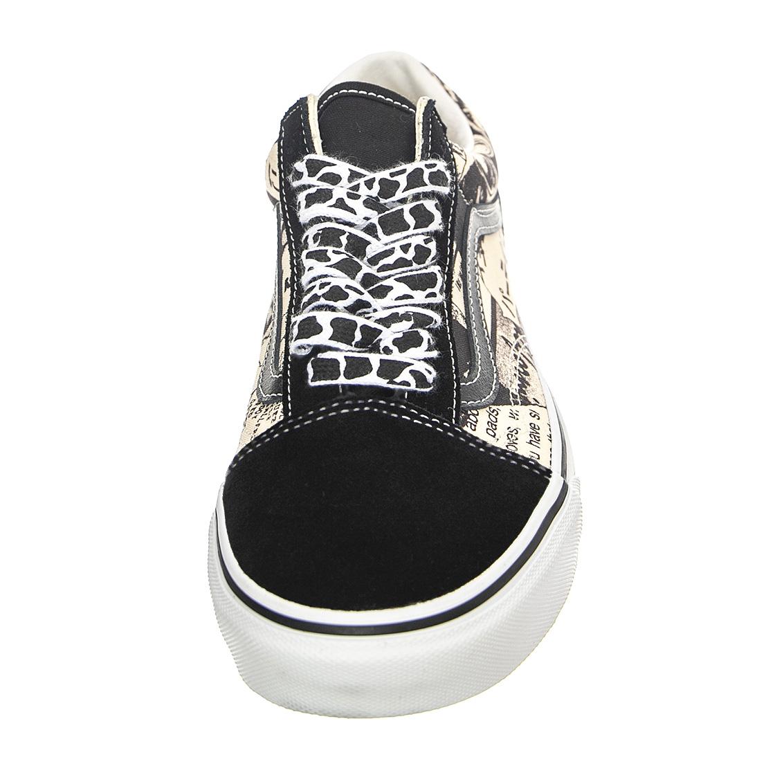 UA Old Skool VNCL Black / White - Scarpe Stringate Profilo Basso Uomo Nere VN0A5JMIBZW1  VANS 