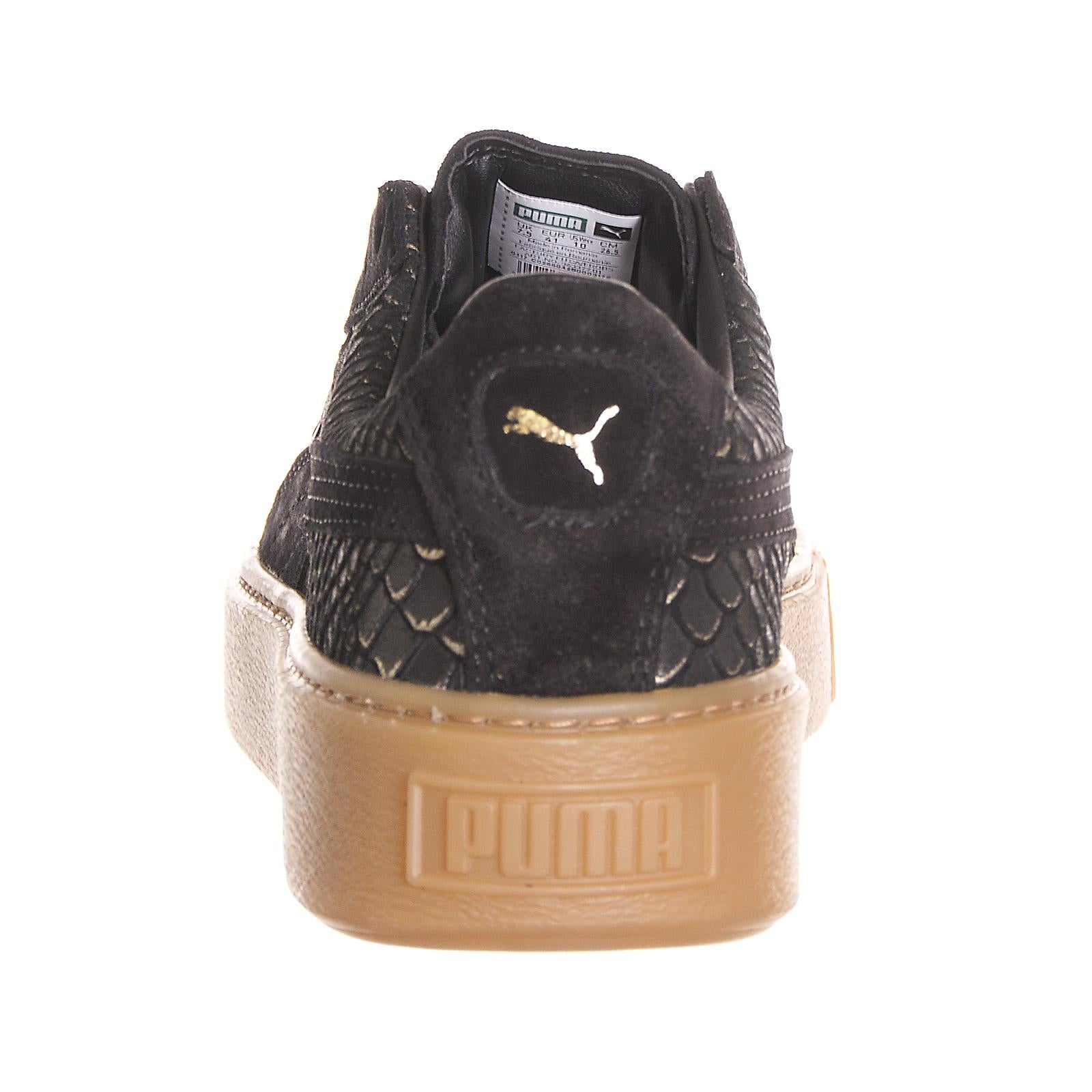 Puma Platform ExotSkinWn s Puma Black-Gold 363377-001  PUMA 