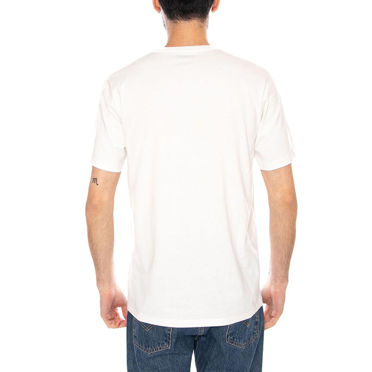 SMALL AMERICANA TEE WORN WHITE - Maglietta Girocollo Uomo Bianca 112377981 WHT WRANGLER 